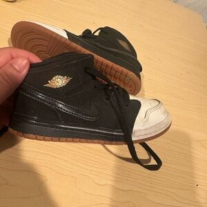 Kids Black and White Sneakers